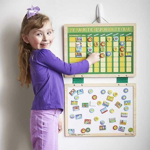 Magnetic Responsibility Chart, Developmental Toy, Cognitive Skills, 4plus,