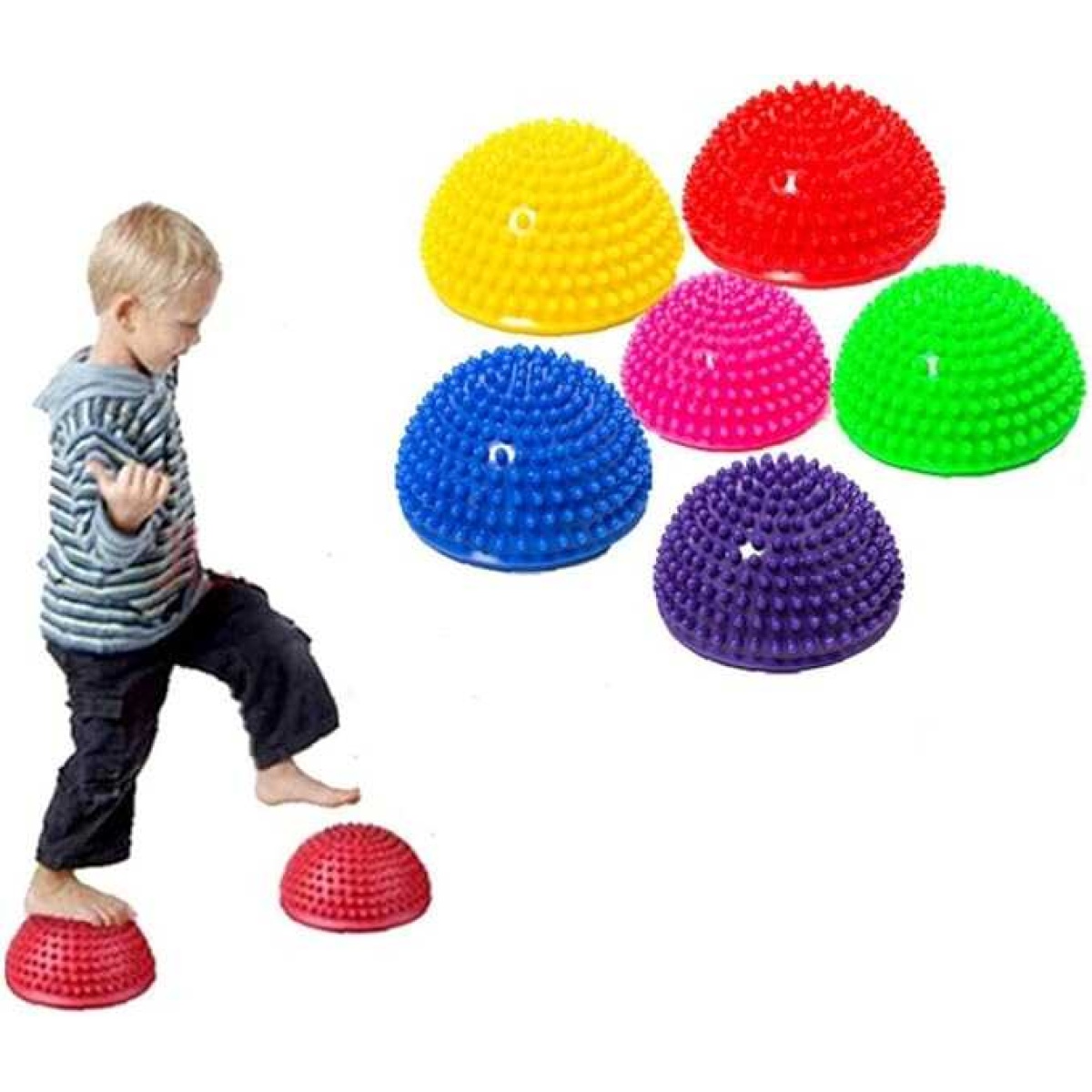 Children's balance early education sensory trainer thickened foot massage half-ball