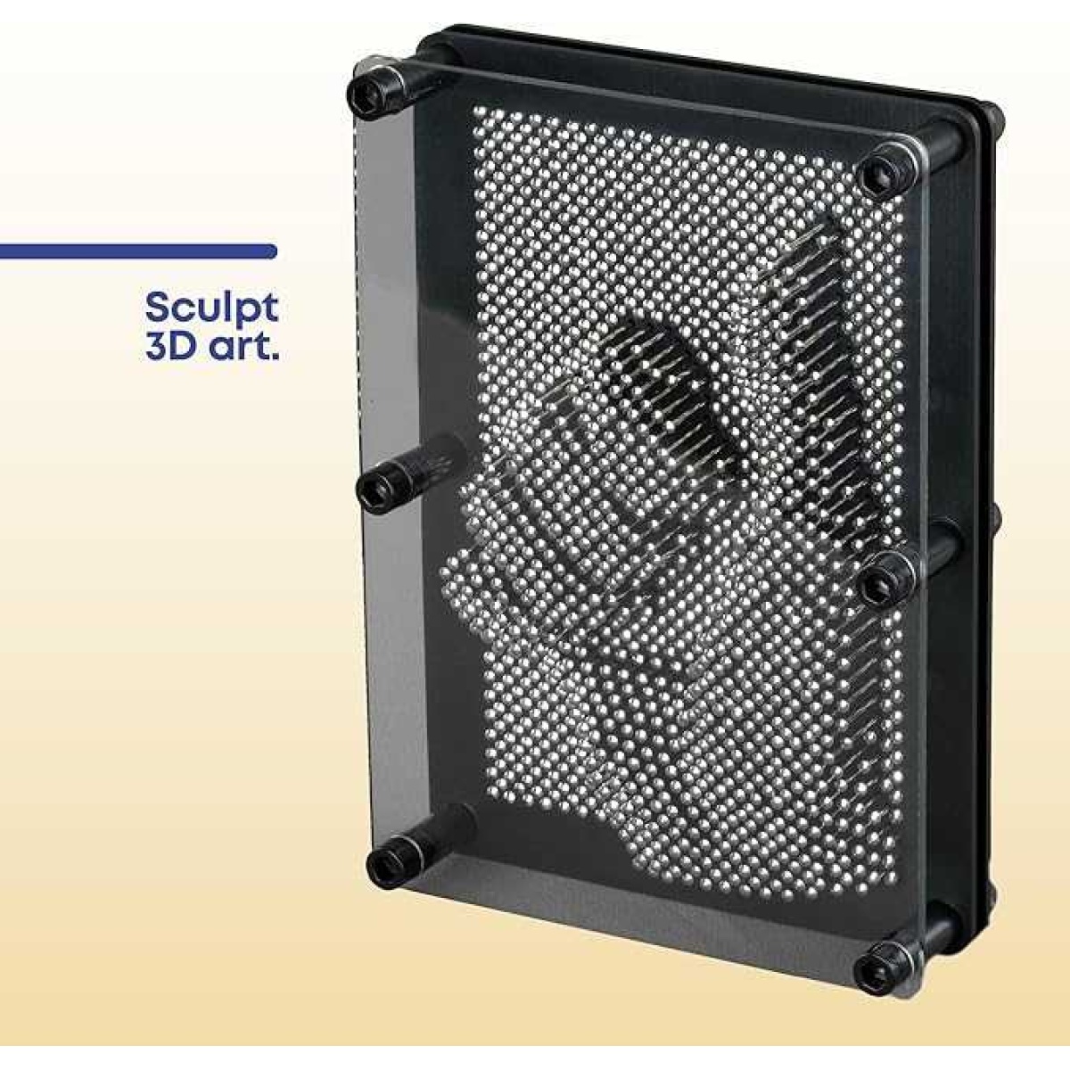 Pin Art Classic 3D Impressions Executive Desktop Office Gadget Metal Pin Art 3D Sculpture