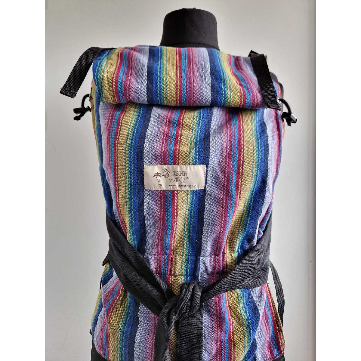Storchenwiege Half Buckle Black Rainbow