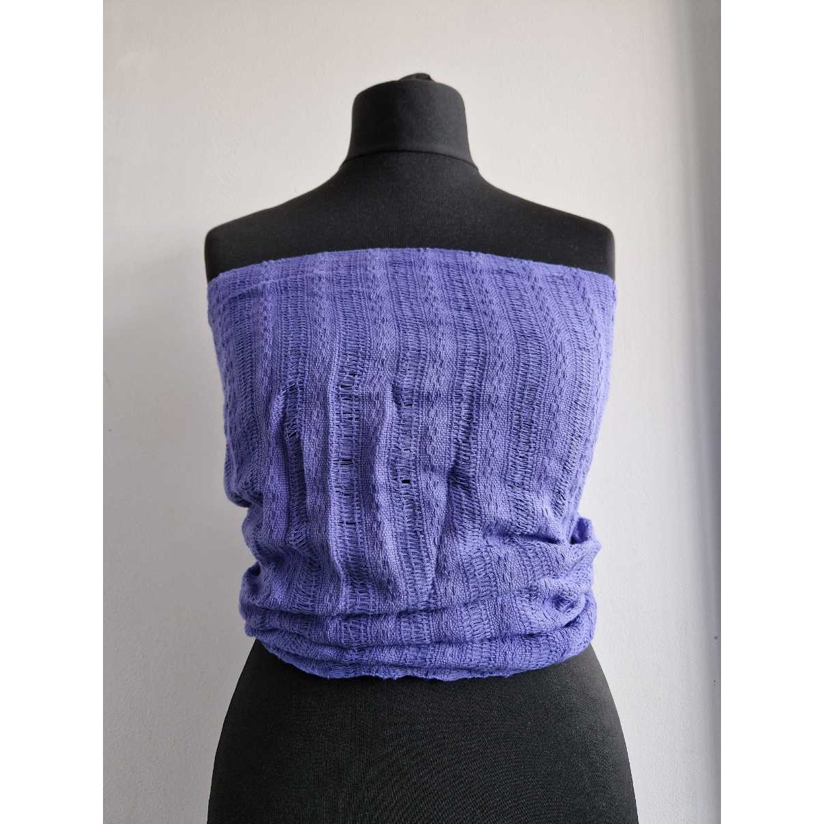 Mexican rebozo shawl purple