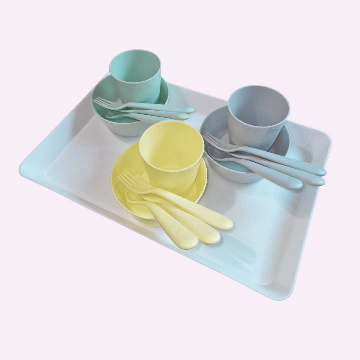 Choose your pastel place settings for custom kits