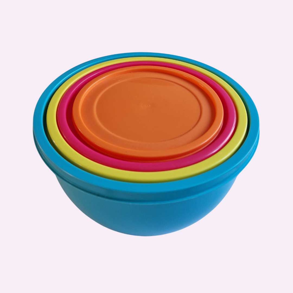Bright Lidded Bowls