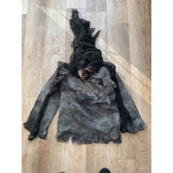 X Costume - Zombie Living Dead Costume & Mask (8-10yrs) X