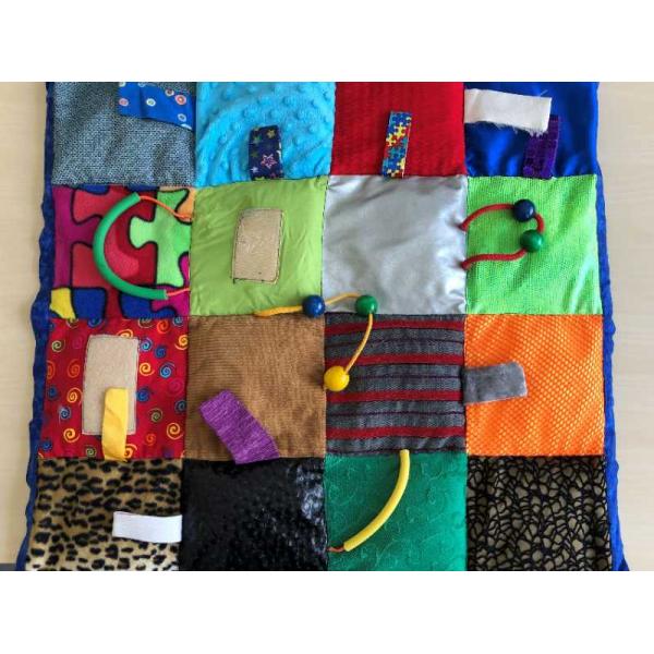 Borrow Weighted Lap Blanket with Fidget Tools 2kg