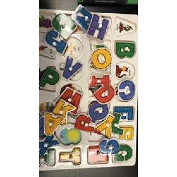 Borrow Spanish ABC Peg Puzzle
