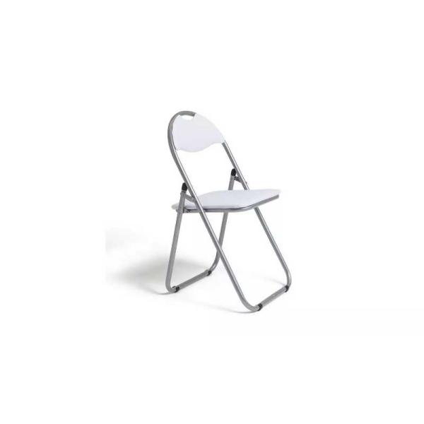 Padded Foldable Chair (White)