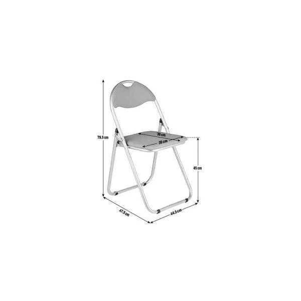 Padded Foldable Chair (White)
