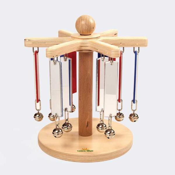 Chimeabout Mirrors with Bells Carousel