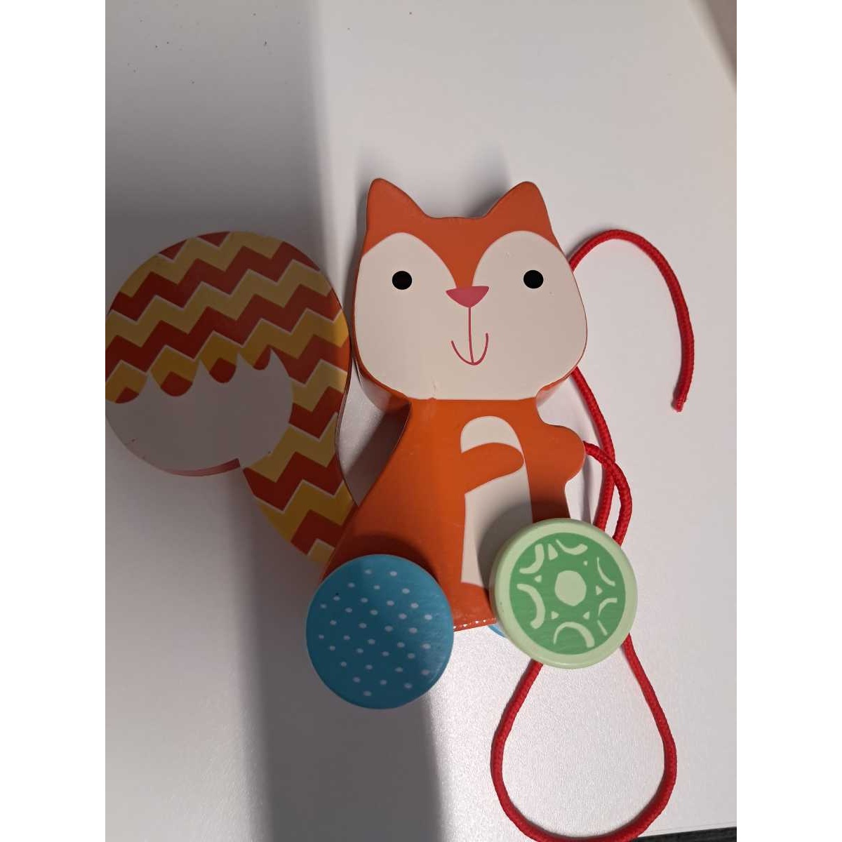 Pull Along Wooden Squirrel