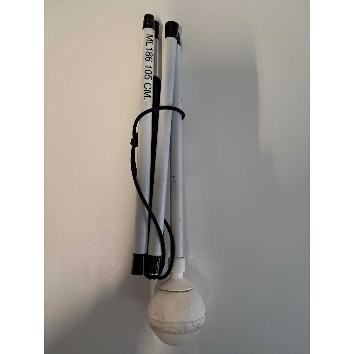 105cm Folding Cane with Roller Tip and Rubber Grip