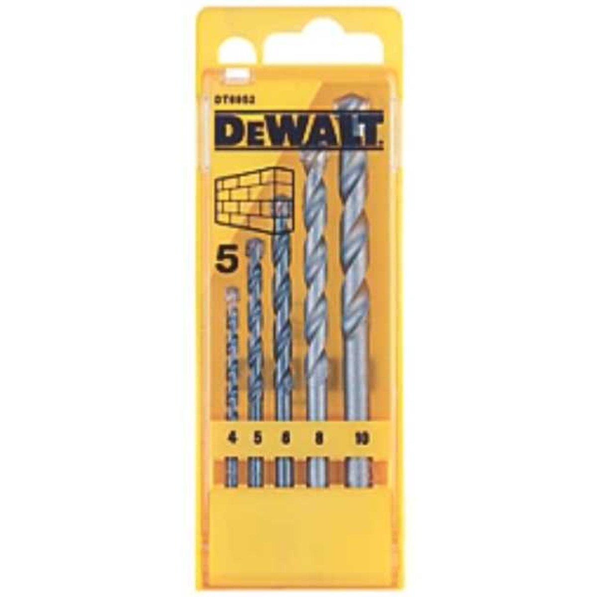 Drill bit set for masonry