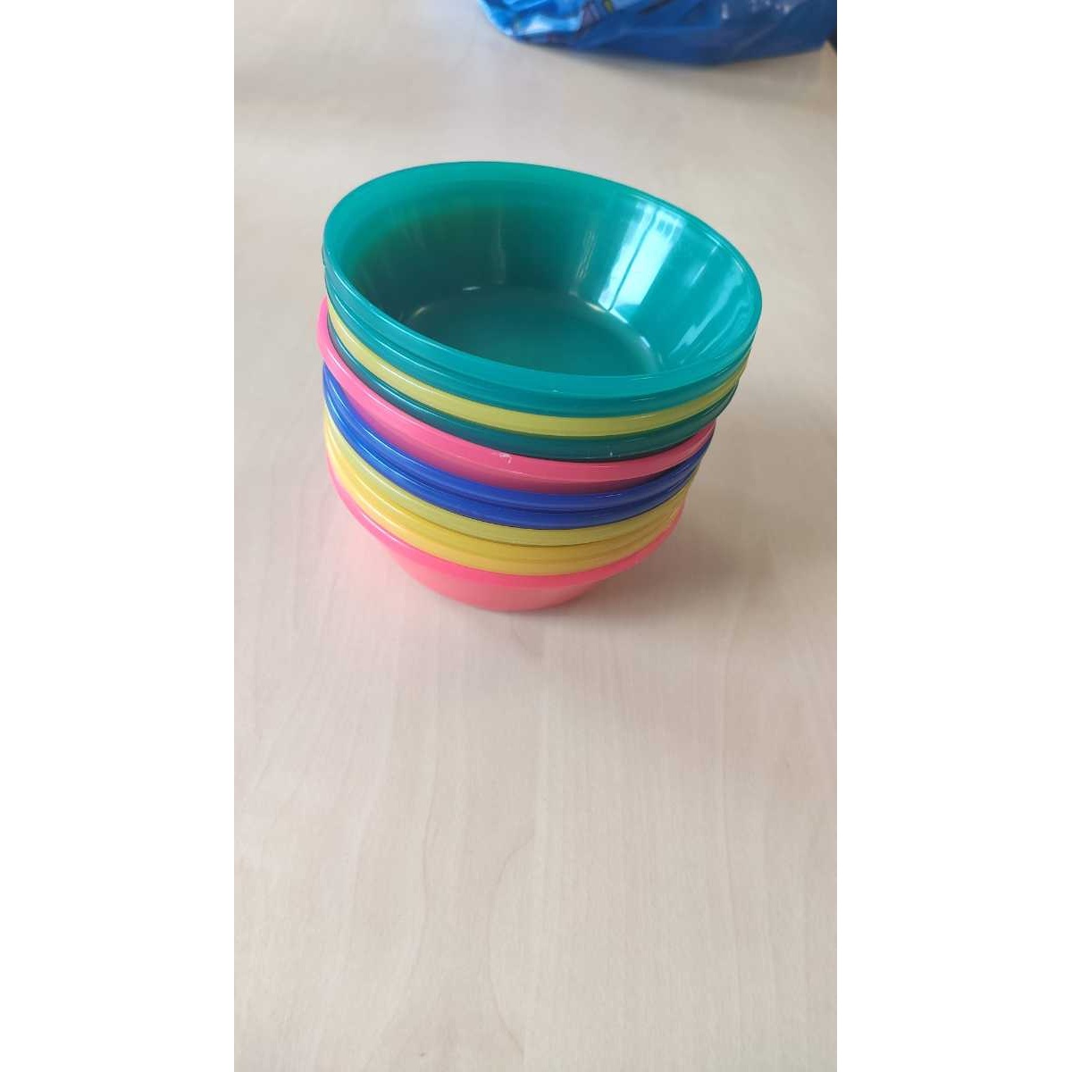 Set of 10 Plastic Bowls