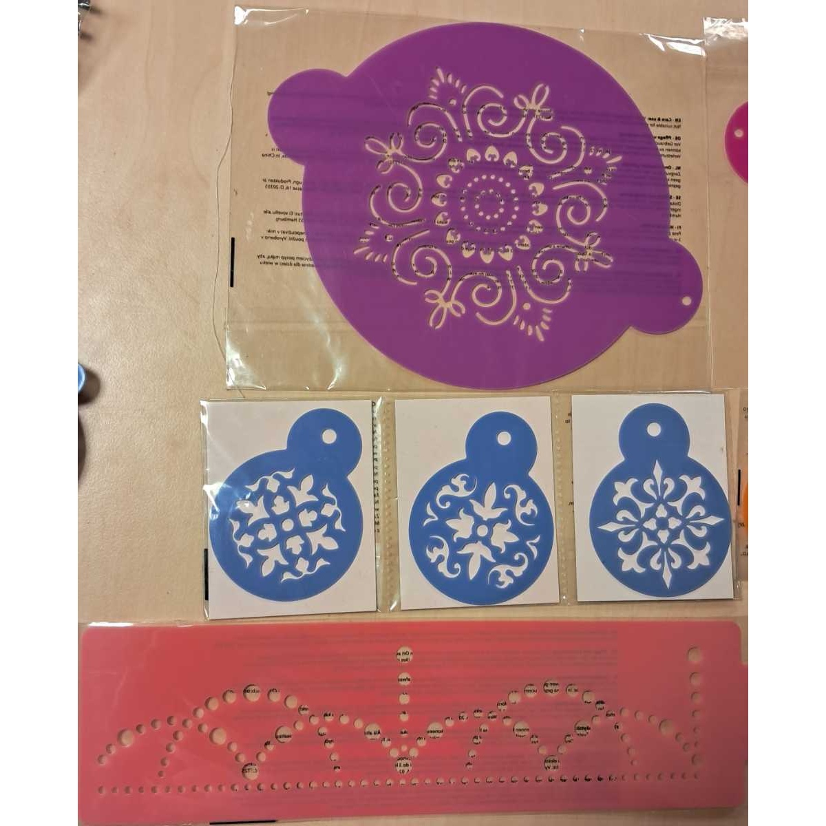 Filigree Cake Top Stencils