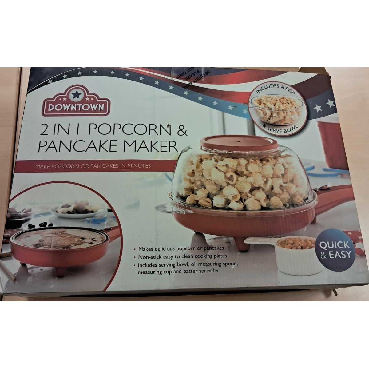 2 in 1 Popcorn & Pancake Maker