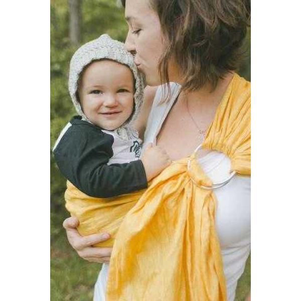 Soul Yellow Linen Ring Sling - Sunflower