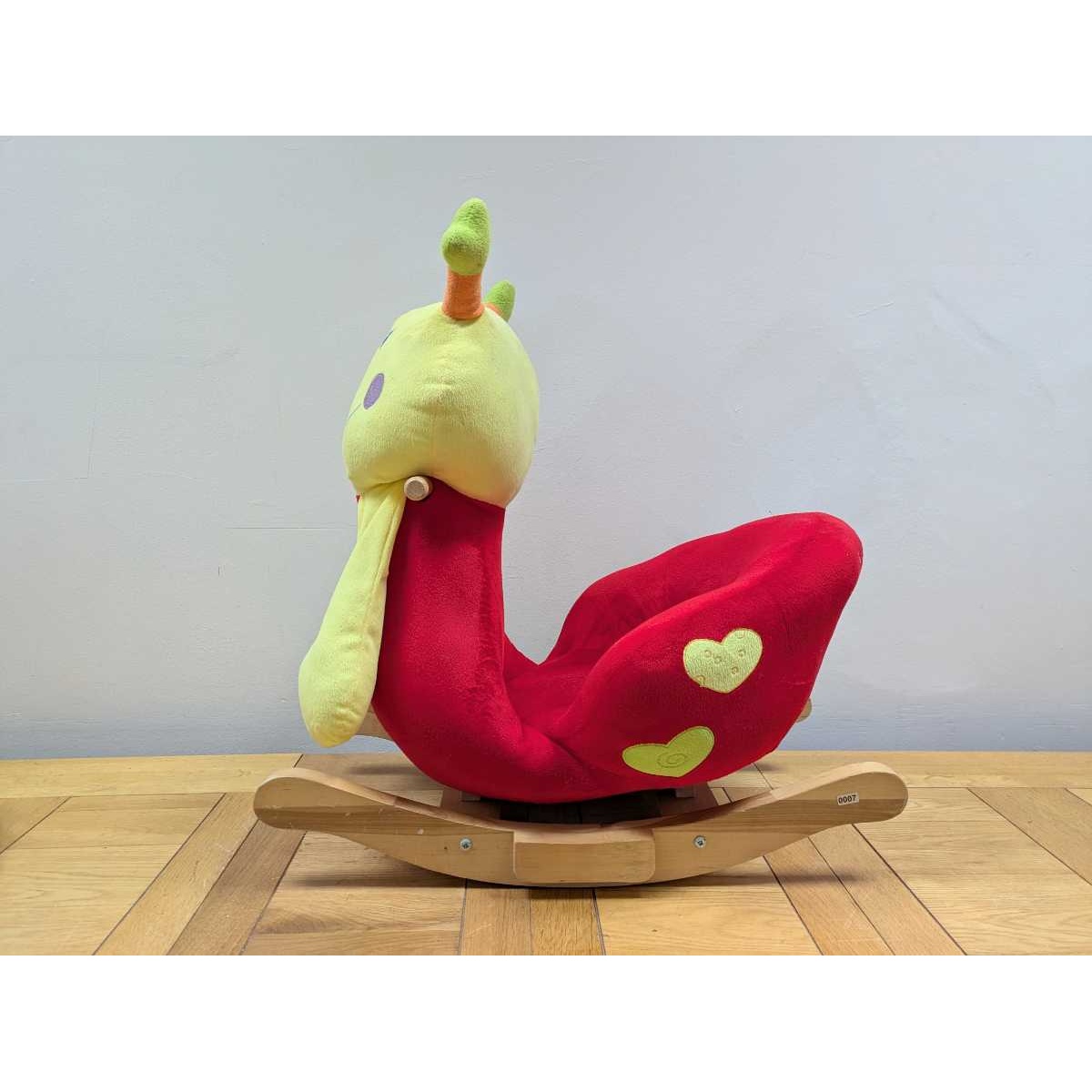 Removed: Rocker, Rocking Snail (batteries leaked, battery acid eroded music function)