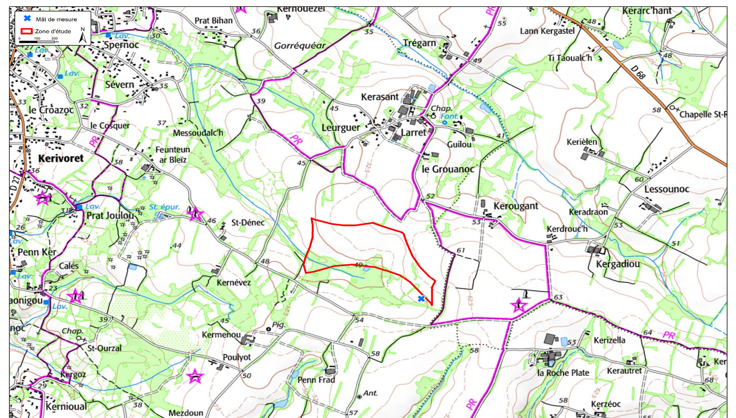 Carte d'implantation