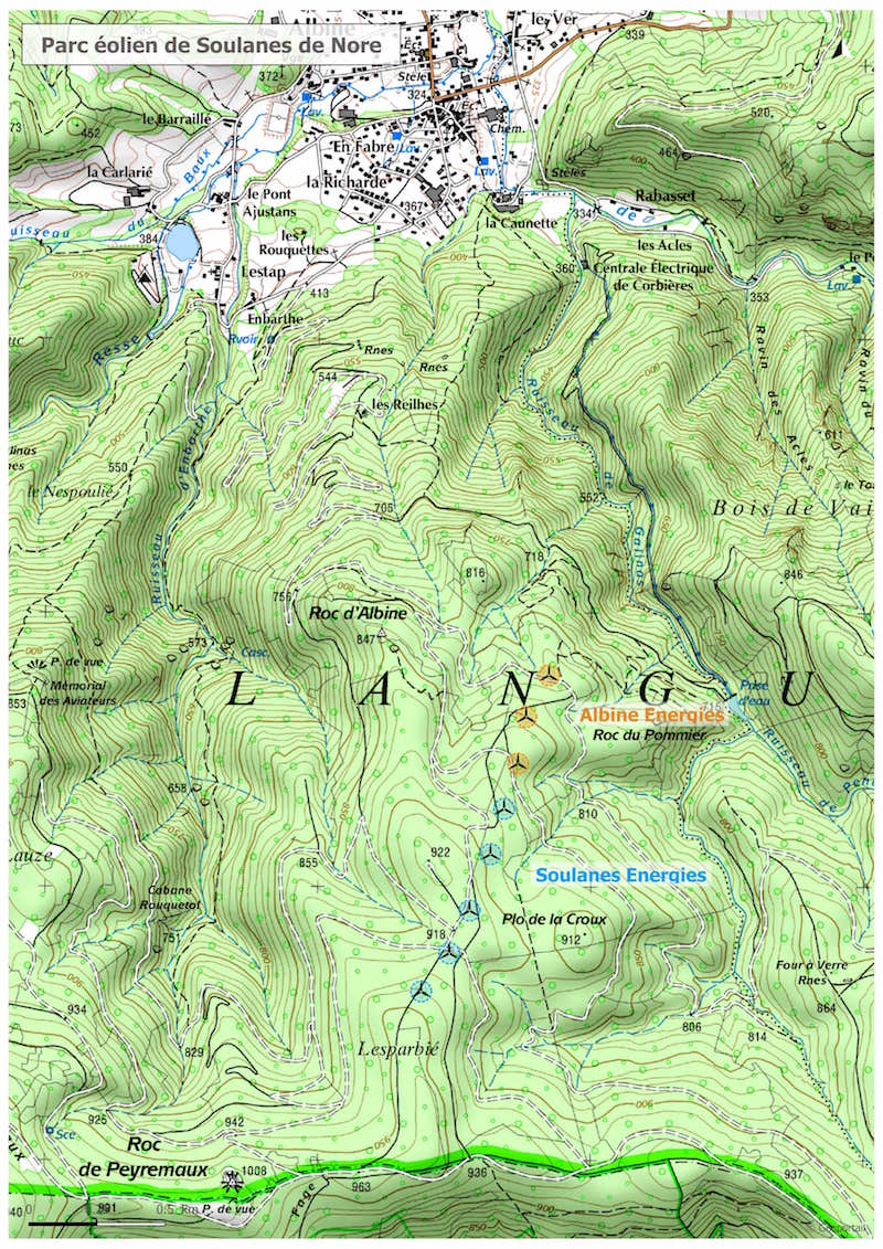 Carte d'implantation