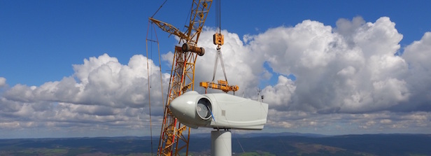 Montage des éoliennes