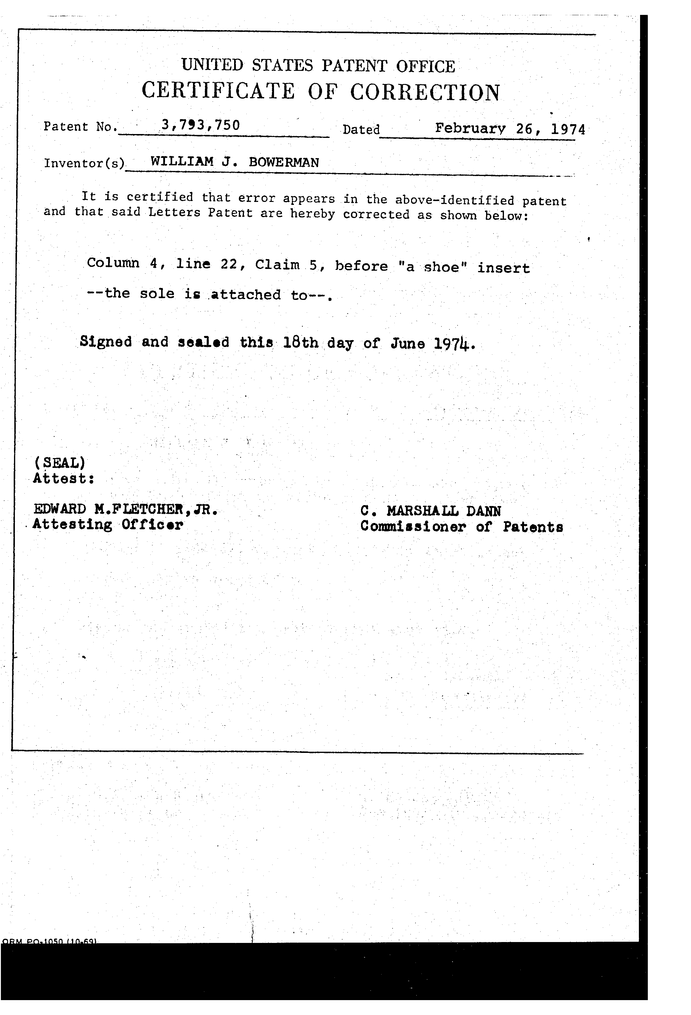 nike us patent no 3793750