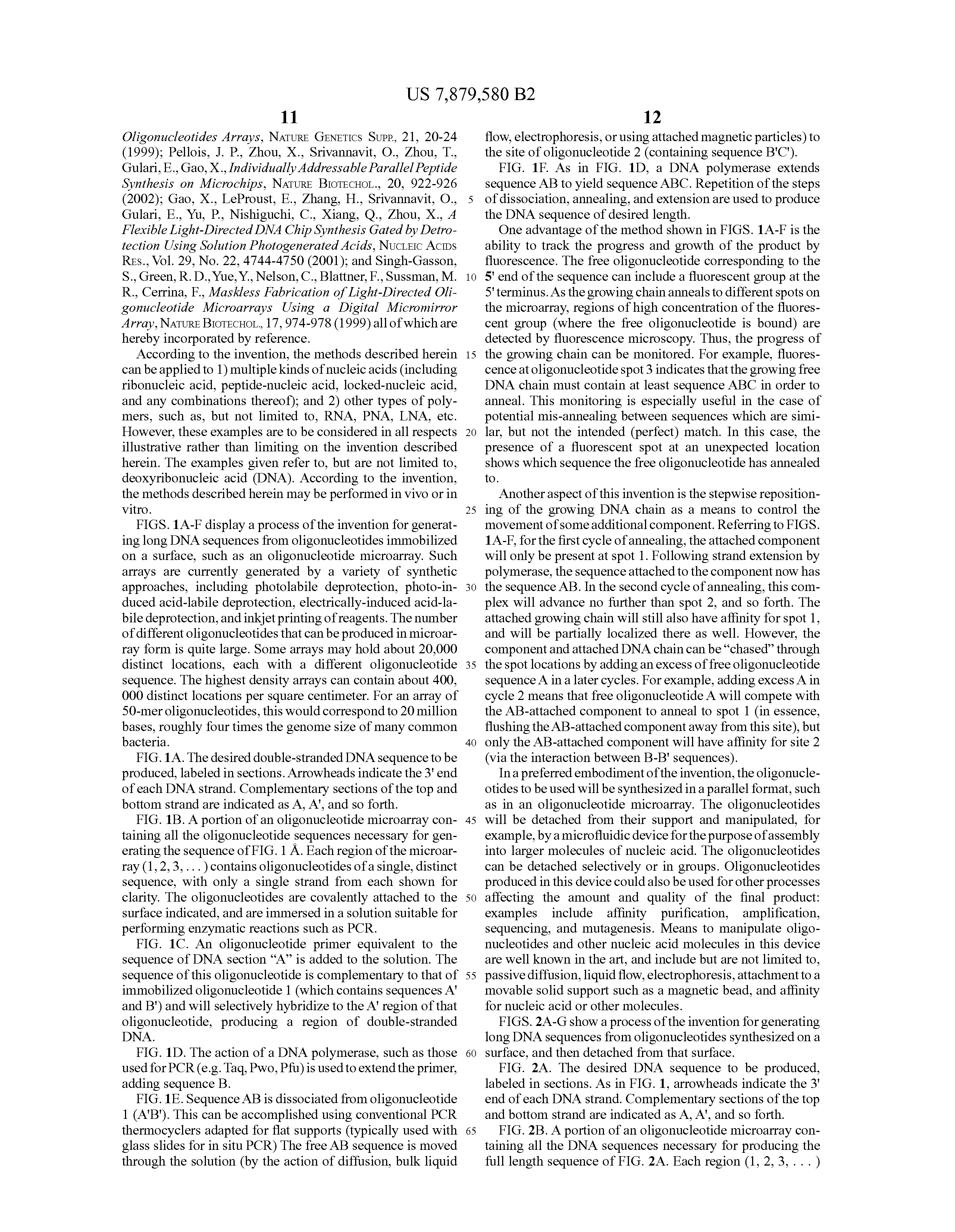 Us B2 Methods For High Fidelity Production Of Long Nucleic Acid Molecules Full Text