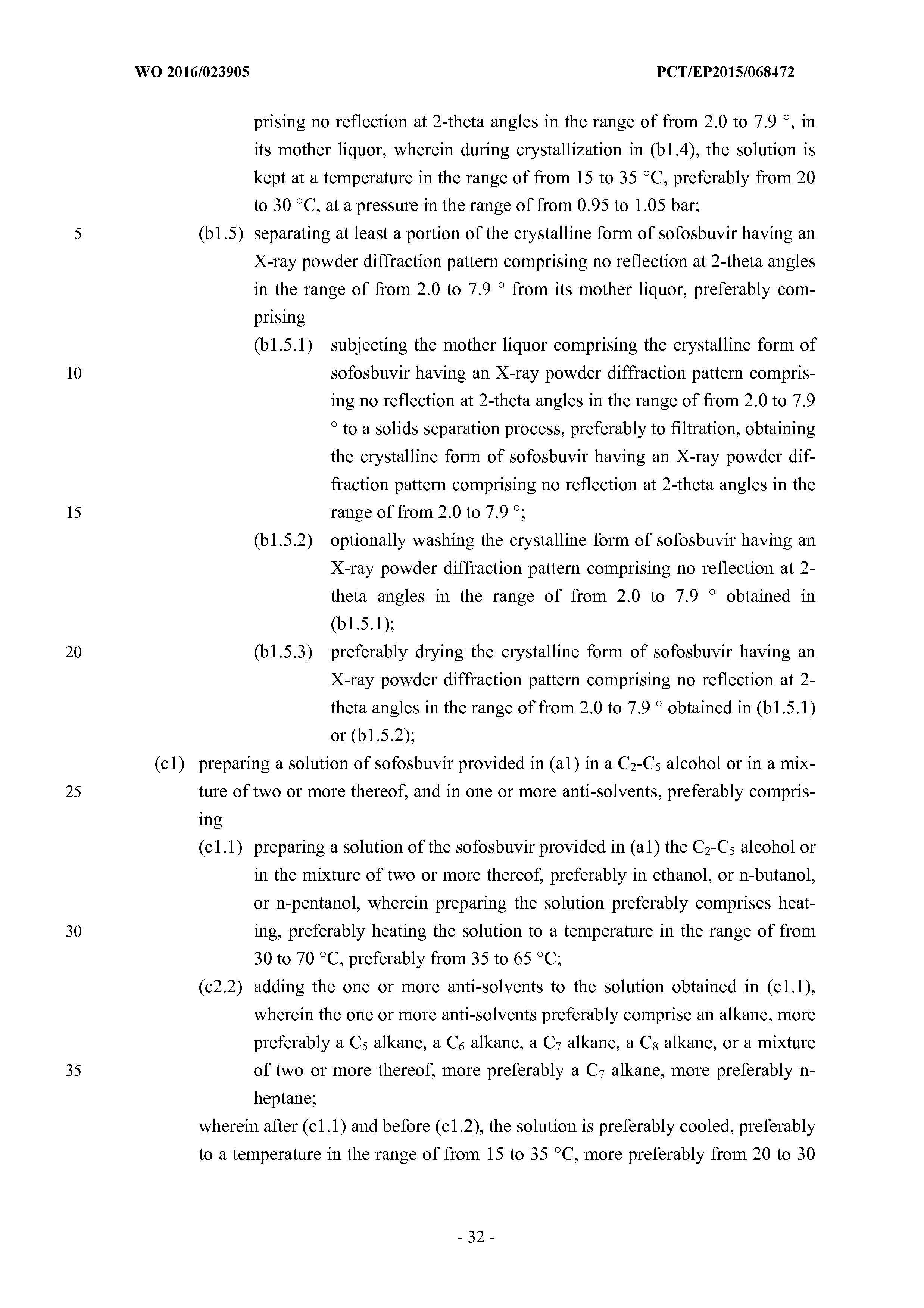 wo 2016 023905 a1 new and efficient process for the preparation of form x pct
