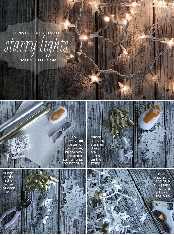 DIY Paper Star String Light Covers
