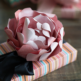 diy paper peony flower printer paper