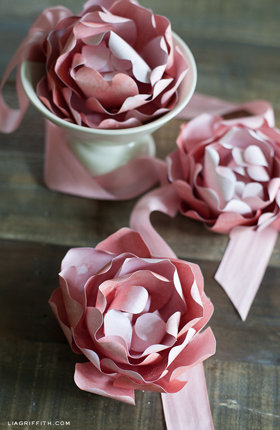diy paper peony peony paper flower