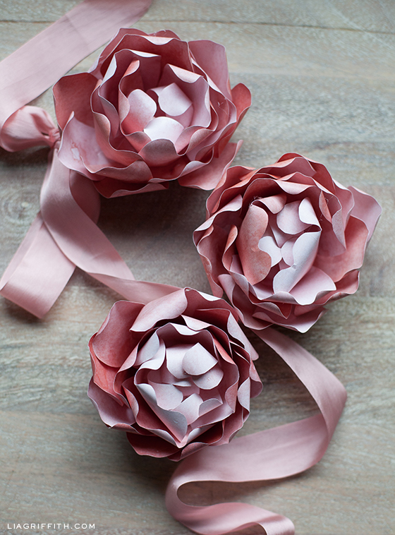 diy paper peony peony paper flower