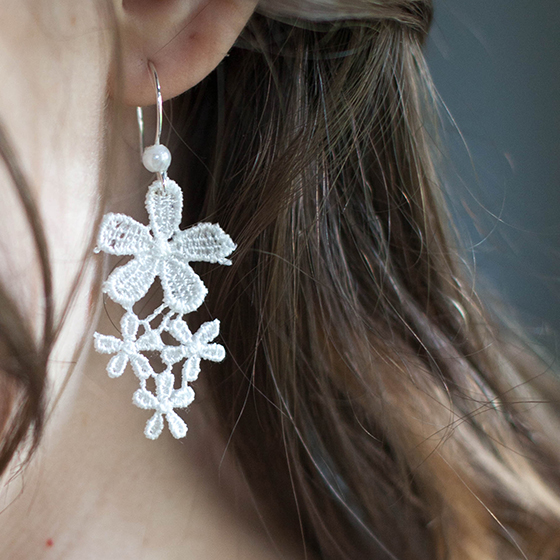 Easy To Make Diy Lace Earrings