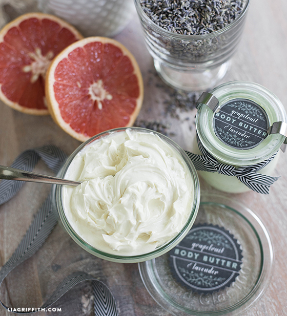 DIY Whipped Body Butter with grapefruit and lavender...PLUS nine other non-toxic DIY beauty products you can make at home!