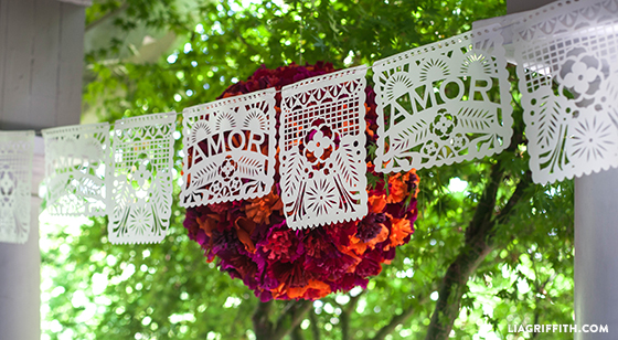 Do it yourself Papel Picado Banner image regarding Papel Picado Printable named Do it yourself Papel Picado Banner