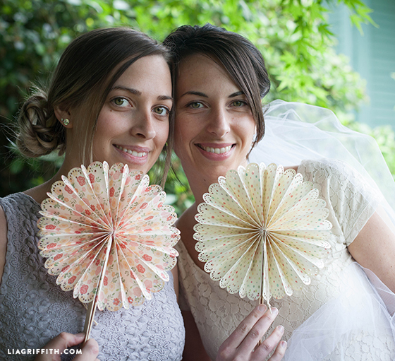 Diy Paper Fans For Your Wedding Or Summer Event