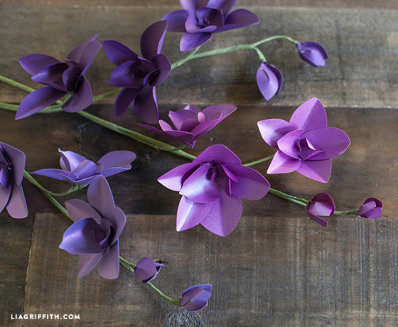 diy metallic paper orchid how to make orchid paper flower