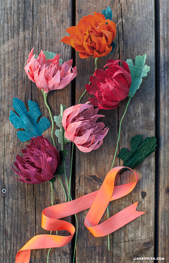 crepe paper mums how to make paper flowers for fall crepe paper for flower making
