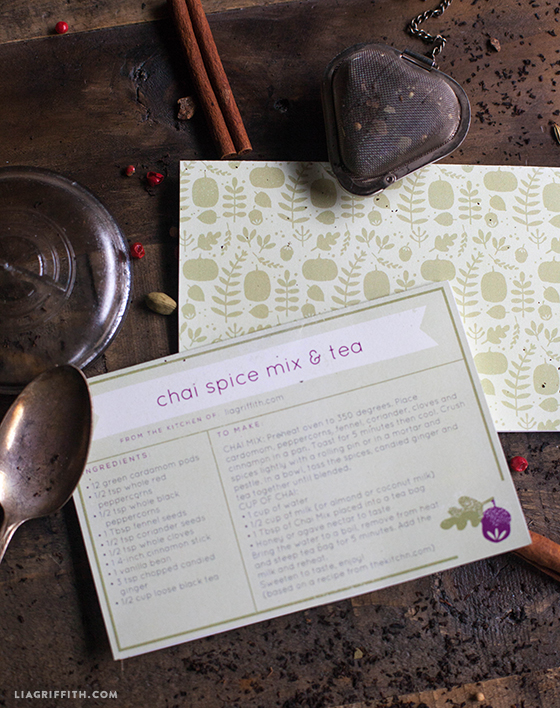 editable recipe cards