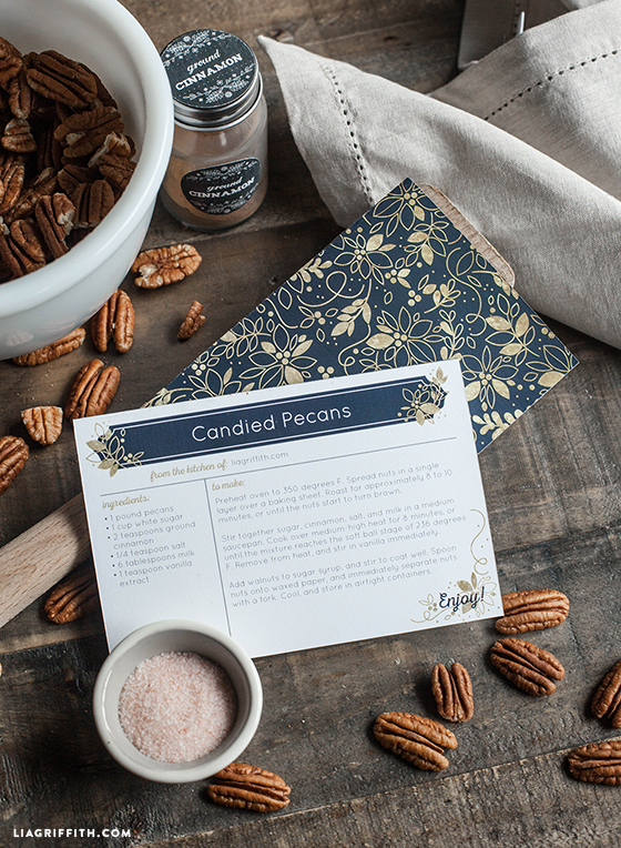 holiday recipe cards printables lia griffith where to buy recipe cards in stores