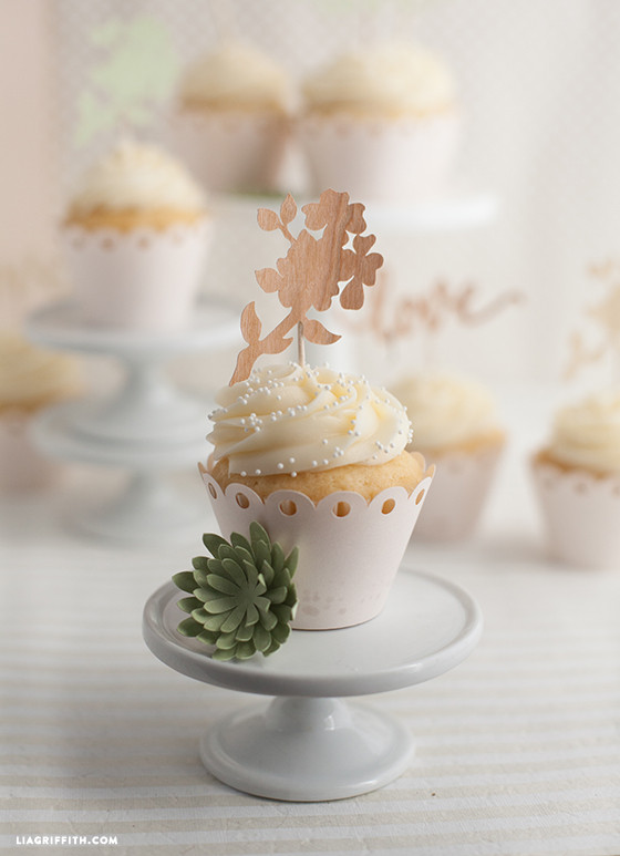DIY Wedding Cake and Cupcake Topper Lia Griffith