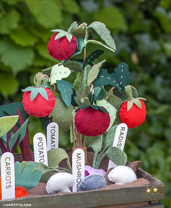 DIY Felt Tomato Plant Tutorial Lia Griffith