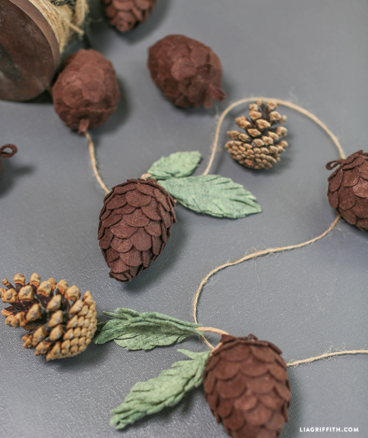 DIY Felt Pine Cones Lia Griffith