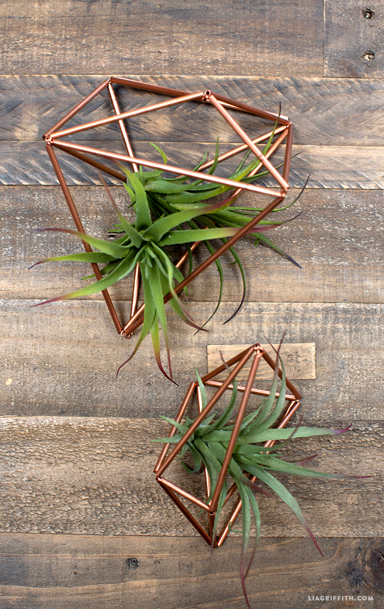 diy copper plant hangers