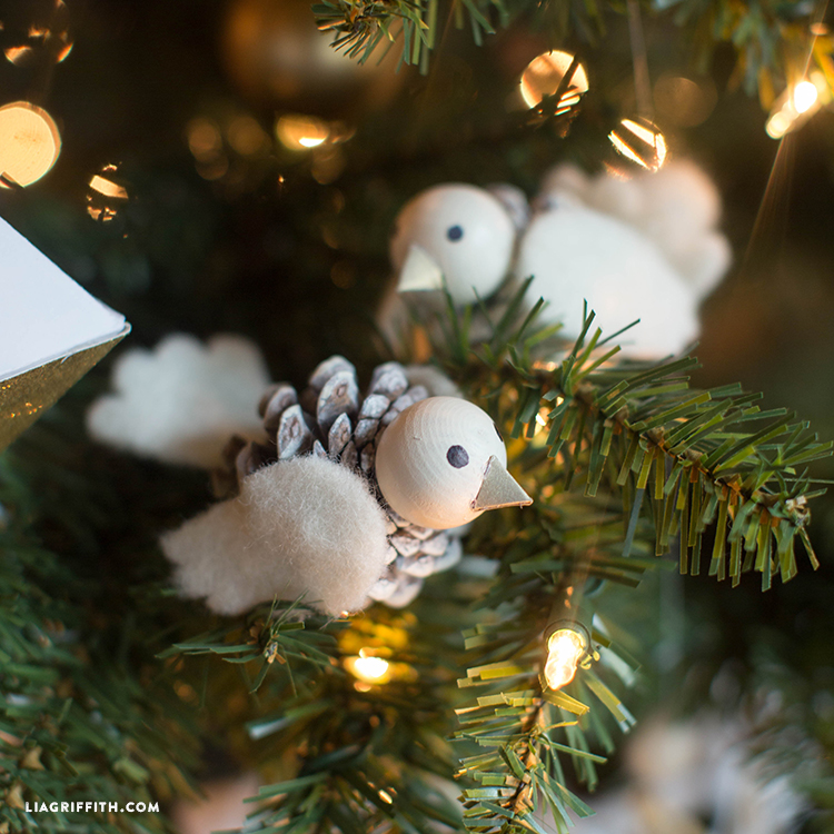pinecone bird ornament lia griffith pinecone christmas ornament ideas