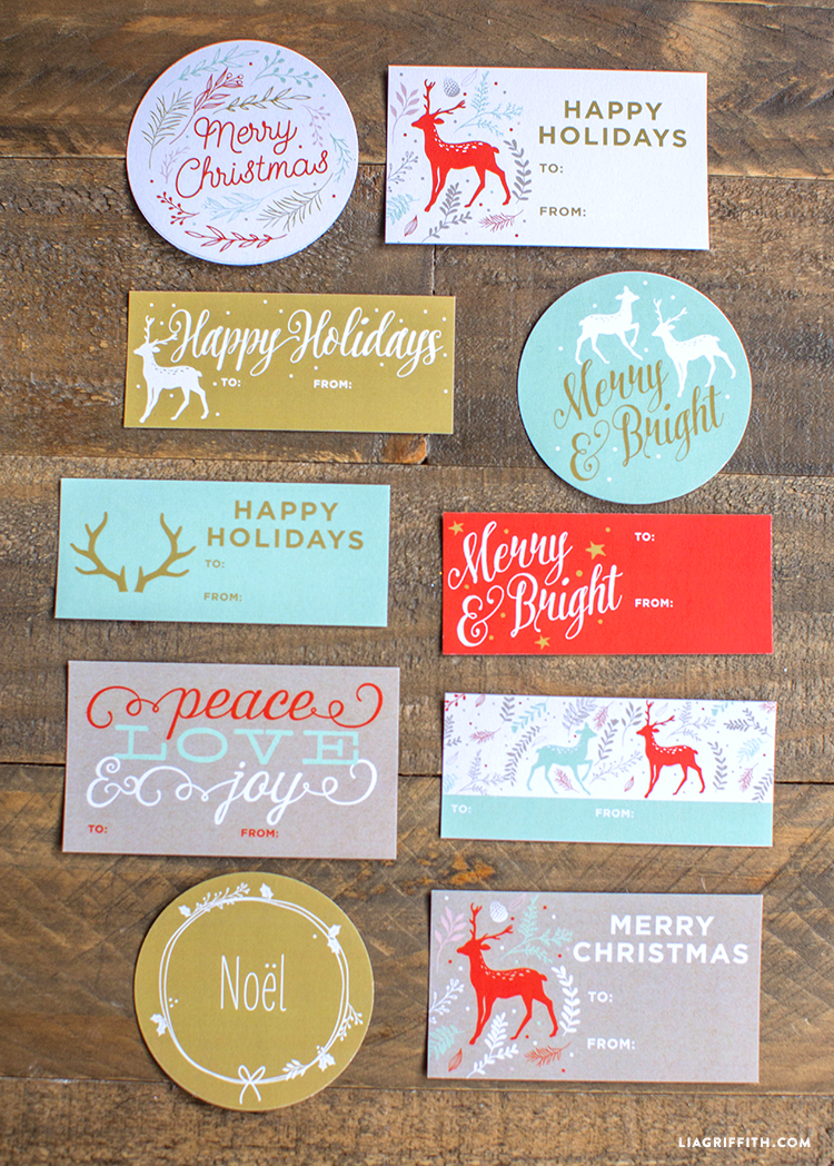 printable holiday gift labels lia griffith