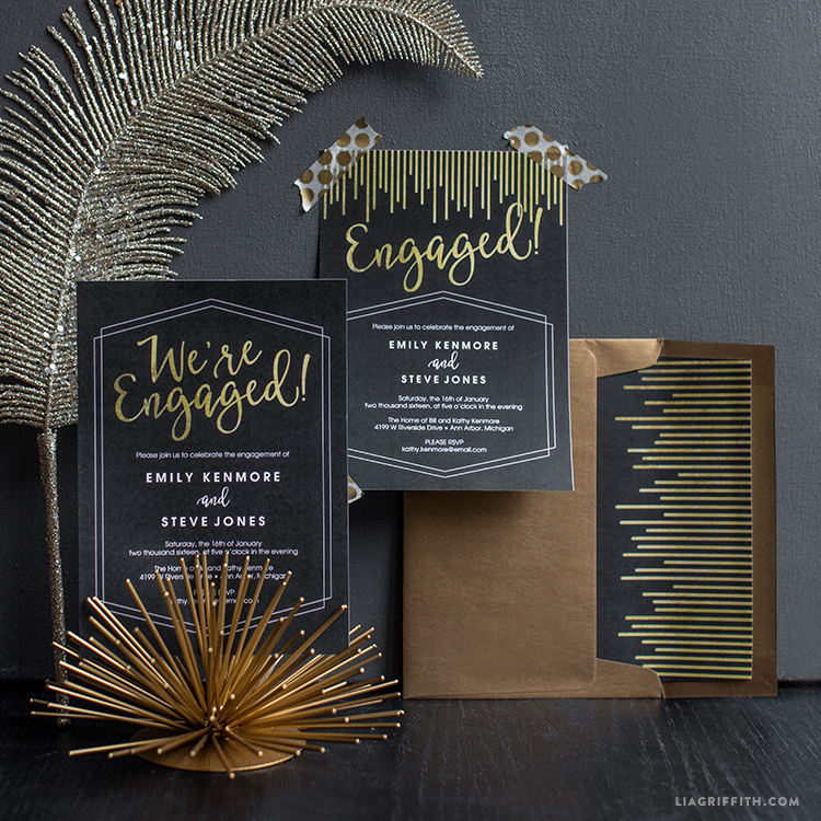 printable engagement party invitations
