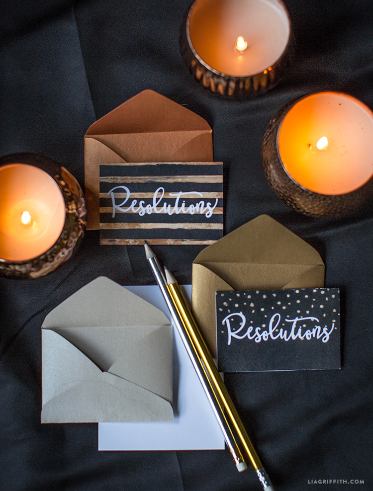 Printable New Year&#039;s Resolution Cards - Lia Griffith