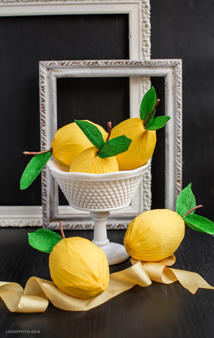 diy crepe paper lemons lia griffith crepe paper flower balls