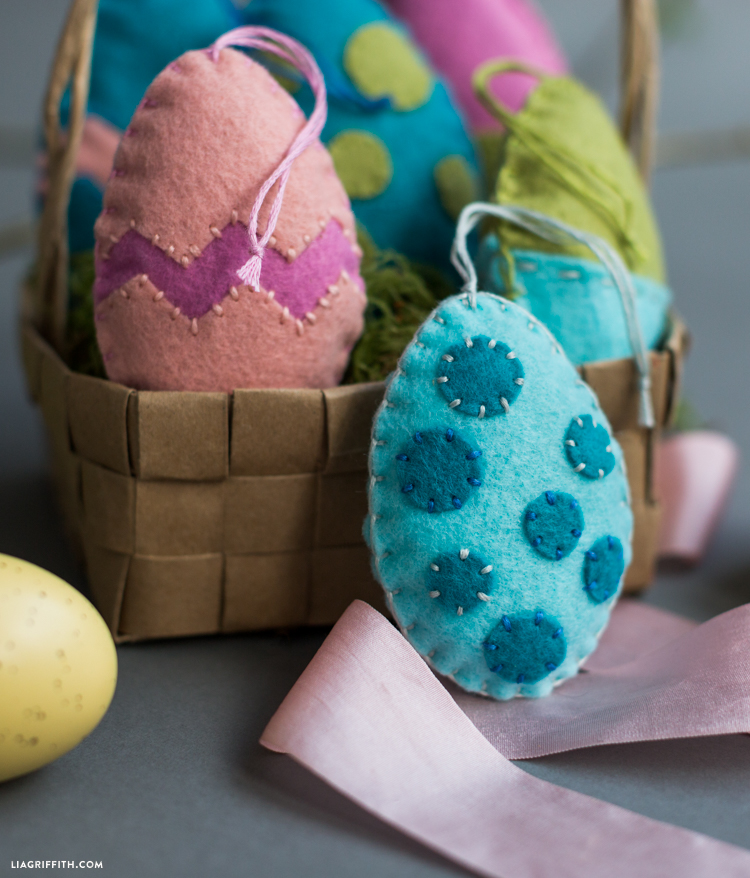 Felt Easter Egg Ornaments Lia Griffith