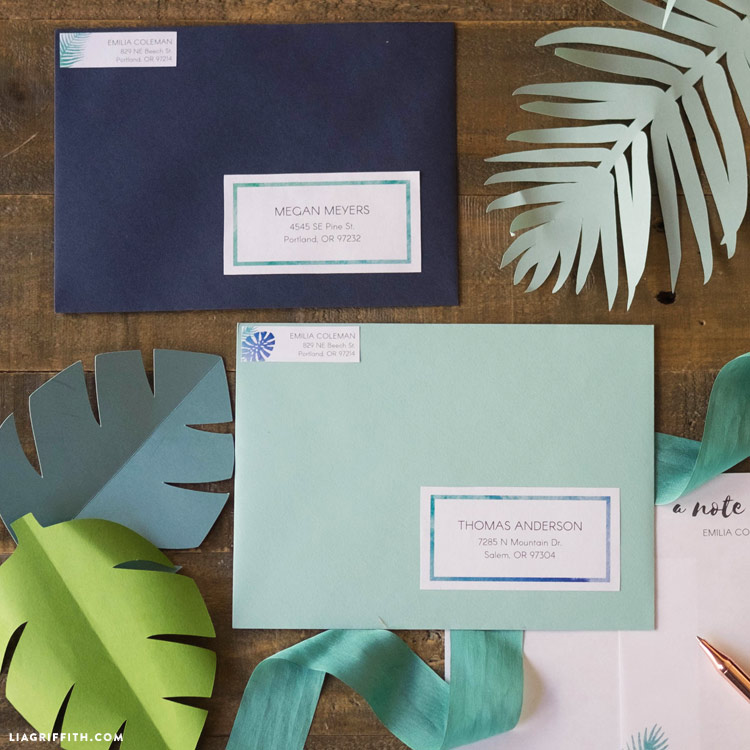 tropical address labels lia griffith